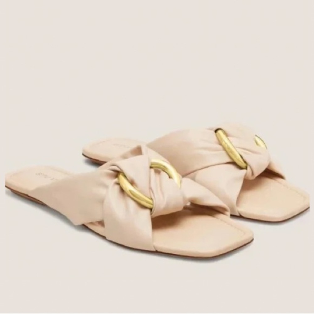NWT STUART WEITZMAN 
Elegant Cece Slide Sandals - Barely Beige - 6.5